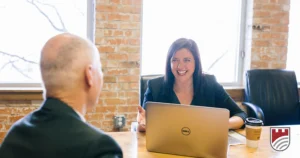 Advisor meeting with a client